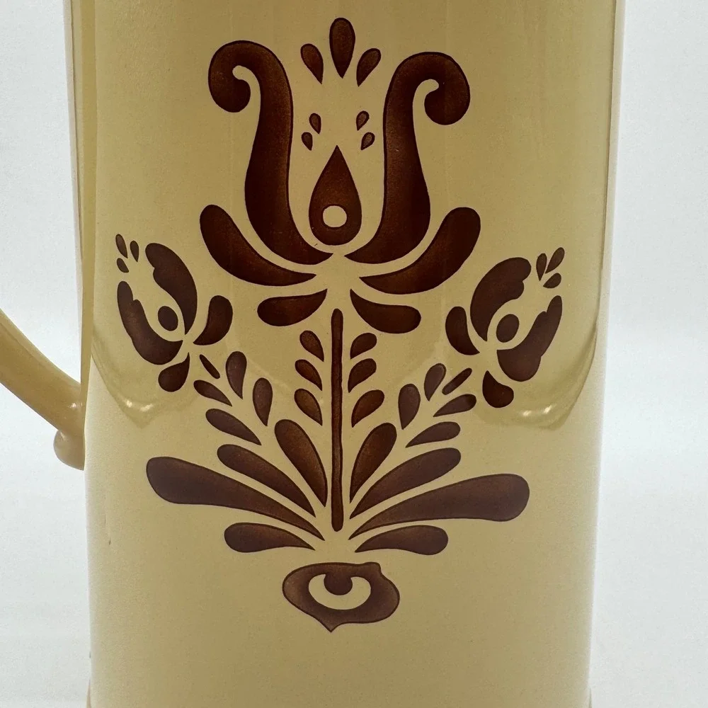 Vintage Pfaltzgraff Village Insulated Thermal Carafe Coffee Thermos Pitcher USA